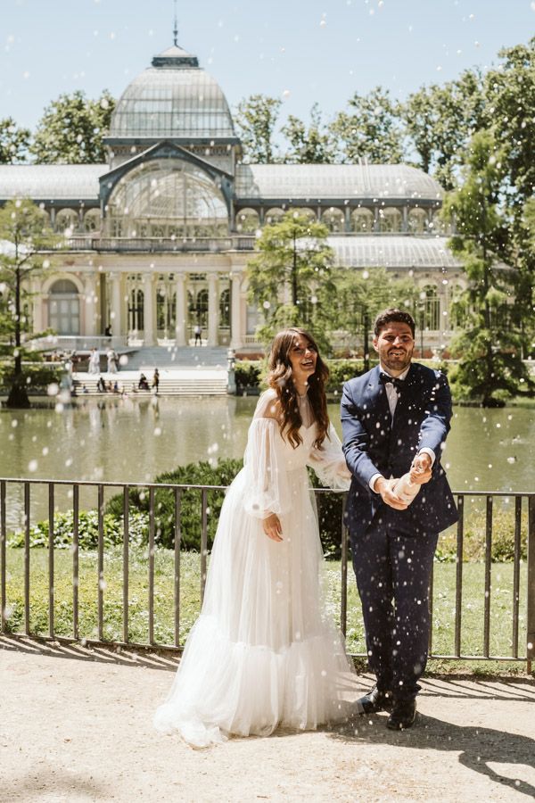 Boda en el Palacio de Cristal de Madrid